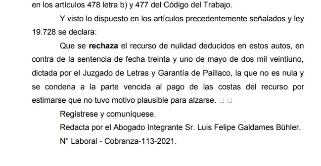 Corte de Valdivia rechaza recurso de nulidad de Rendic Hermanos